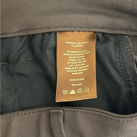 Kut From The Kloth | Mia Toothpick Skinny Ponte Pants Brown Stretch Pockets - Picture 7 of 8